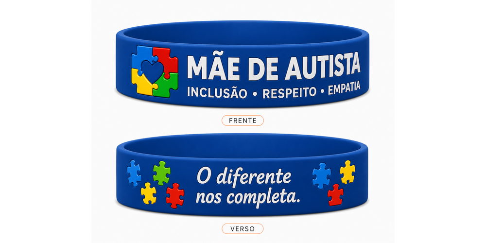 PULSEIRA MÃE DE AUTISTA - Azul