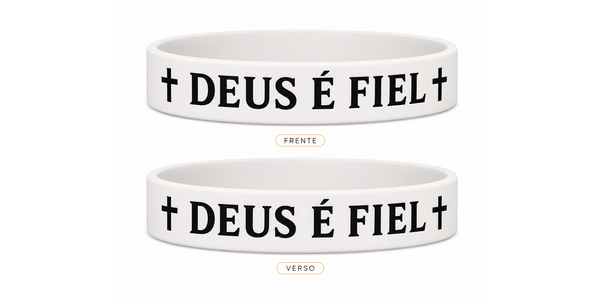 PULSEIRA DEUS É FIEL - Branca