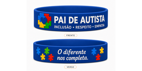 PULSEIRA PAI DE AUTISTA - Azul